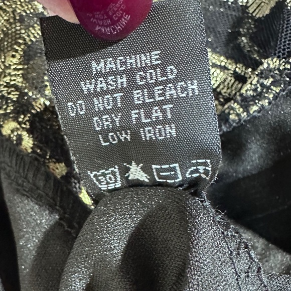 Haute Monde Black & Gold Embroidered Romper NWT [CL2] - Picture 12 of 12